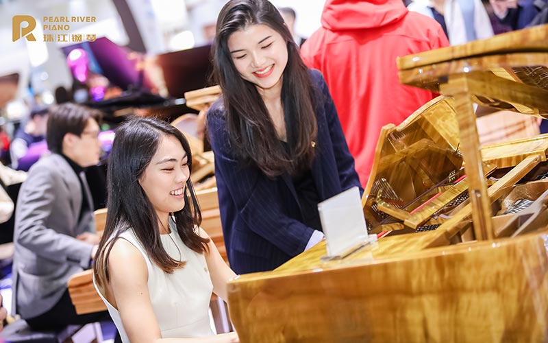 Visitors to the Pearl River Group Booth